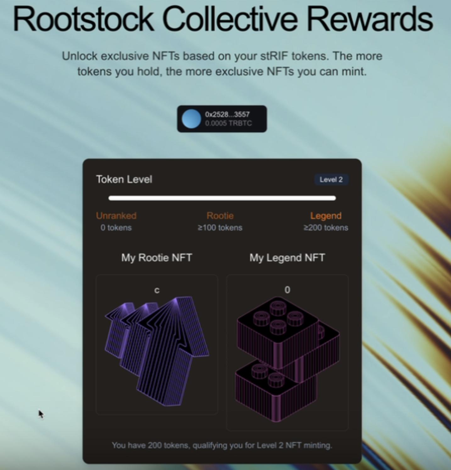 RootstockCollective - View NFTs